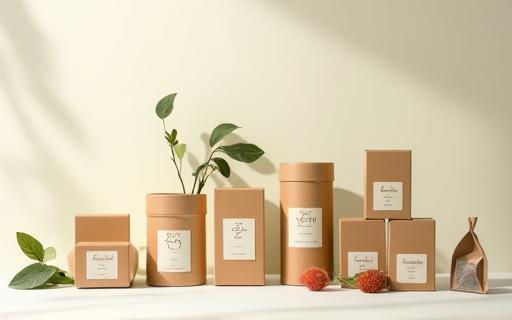 Packaging design for Zen Tea Collection showing boxes and tea bags
